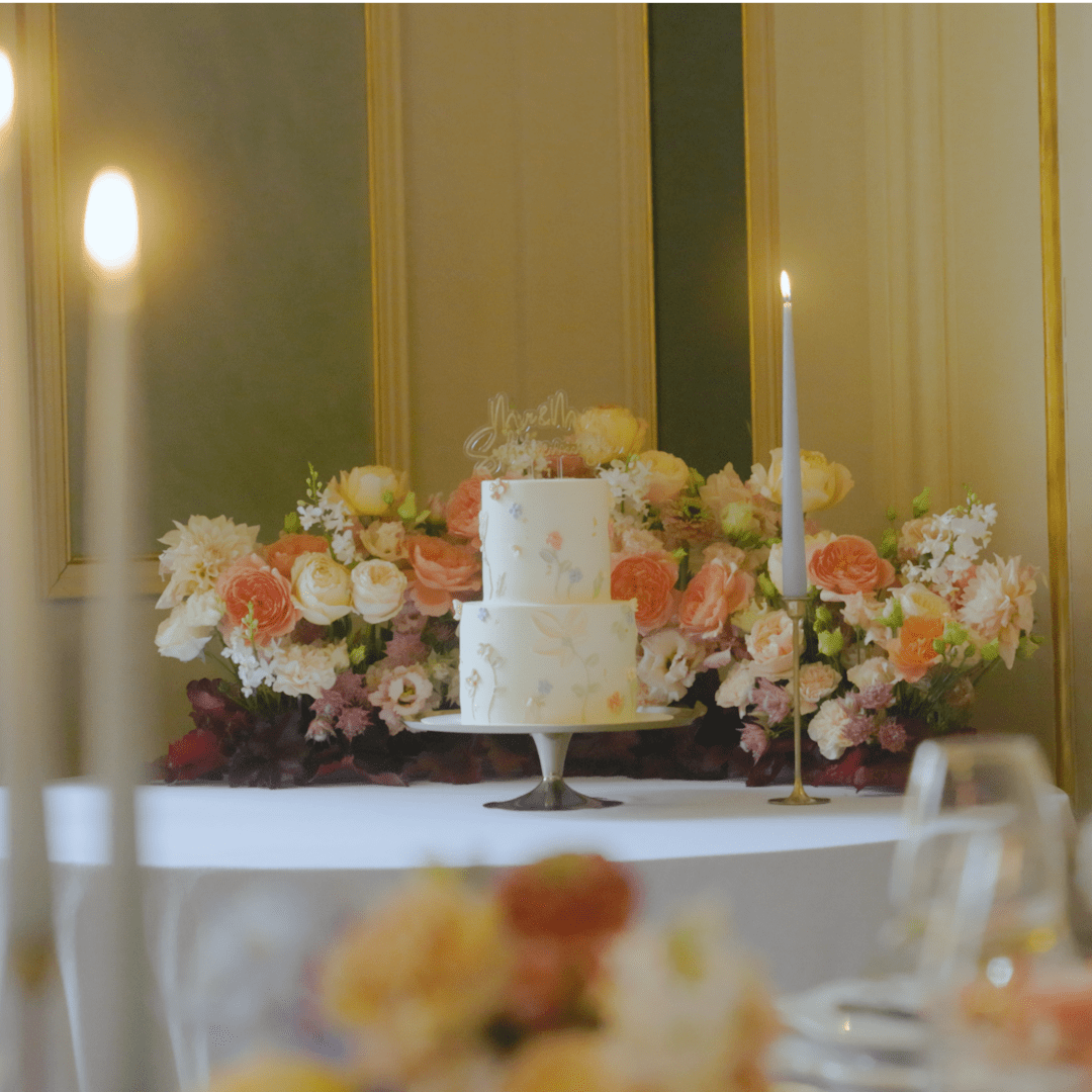 exklusive hochzeitstorte in schlosshotel in münchhausen